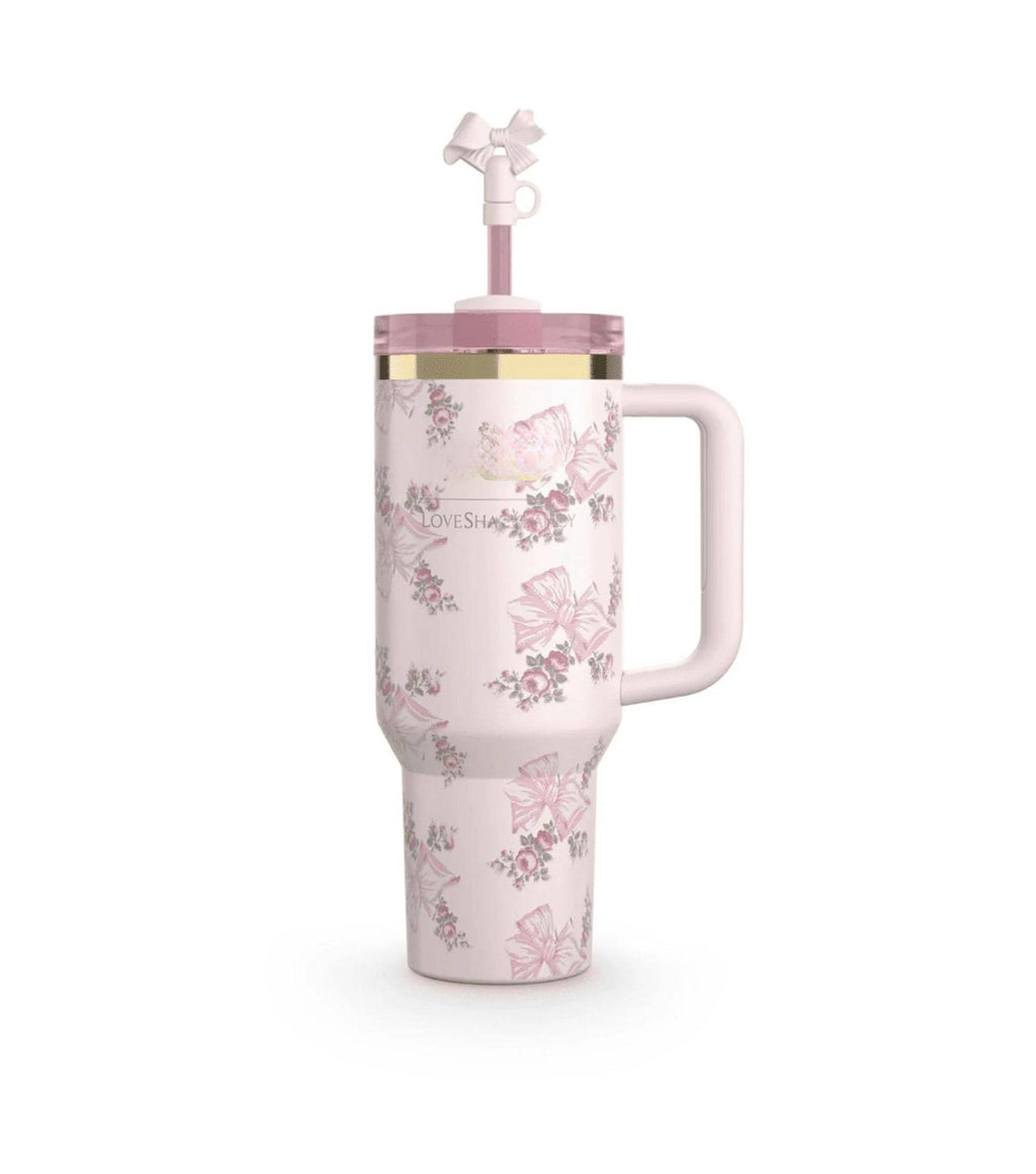 Love shack fancy tumbler  Coquette tumbler 40oz Custom stanley 40oz tumbler fancy love shack fancy