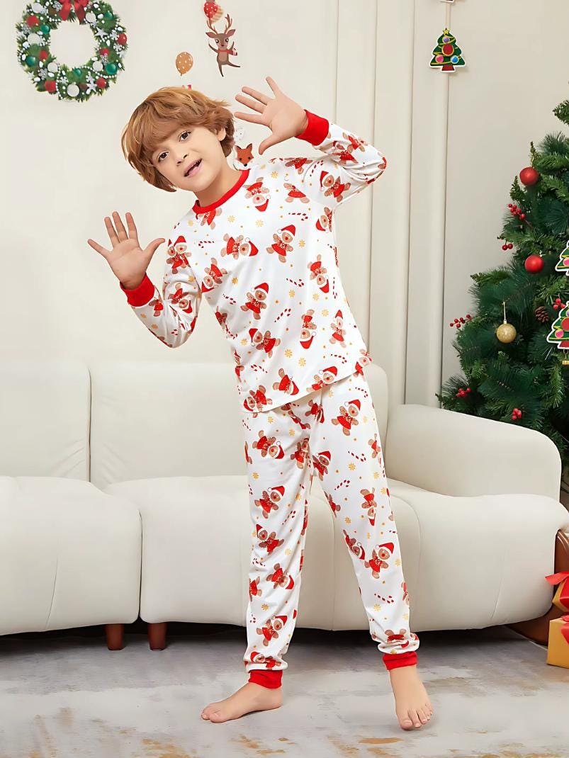 Gingerbread christmas matching pajamas Christmas gingerbread family pajamas Family matching christmas pajamas Xmas gingerbread winter season