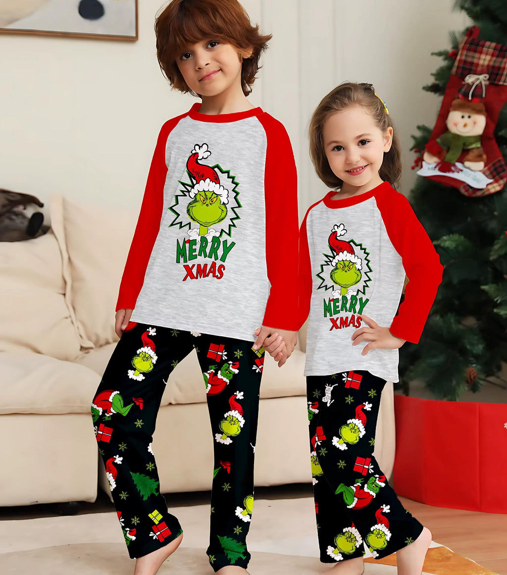 Family Matching Pajamas grinch Xmas pjs monogrammed pjs Holiday pajamas Matching Pajamas Christmas Morning Matching Family Outfit