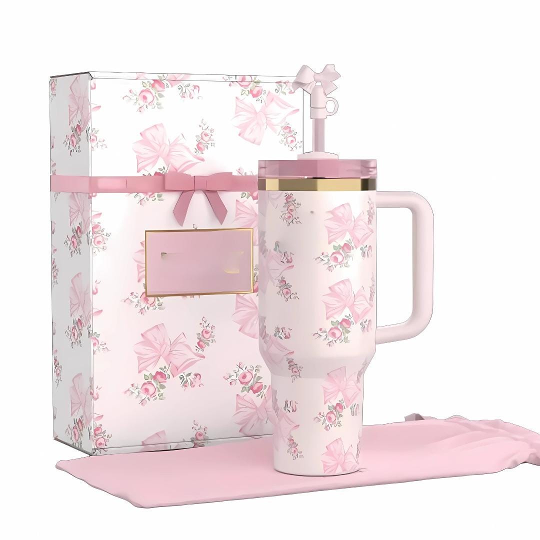 Love shack fancy tumbler  Coquette tumbler 40oz Custom stanley 40oz tumbler fancy love shack fancy