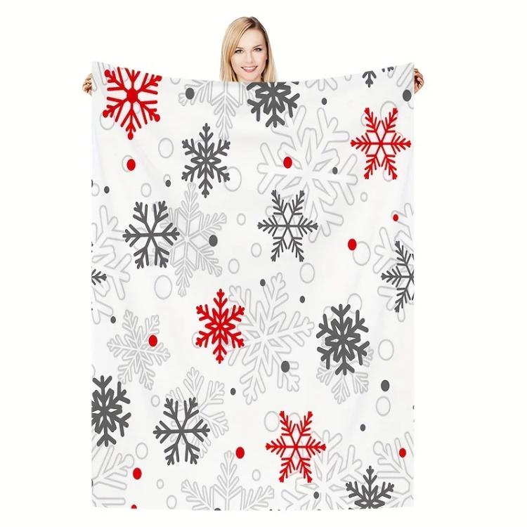 christmas blanket, Snowflake Merry Christmas, Throw Blanket, Christmas Bedding Decor,Winter Xmas Season Xmas Blanket,Family Christmas Gift