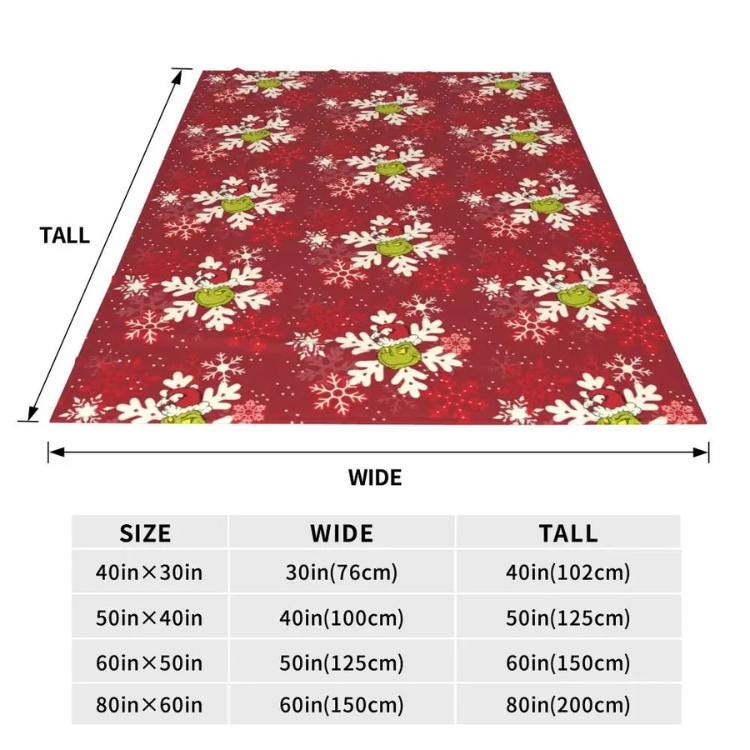 christmas blanket. Grinch Christmas Blanket, Christmas Whoville Throw Blanket, Grinchmas BlanketSummer Portable Super Soft Throw Blanket