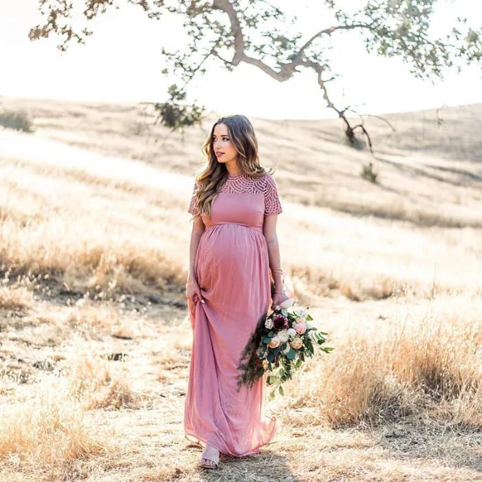 maternity dresses for baby shower, Chiffon Maternity Dresses for Photoshoot Pregnant Women Maxi Gown Dress Pregnancy Baby Shower,