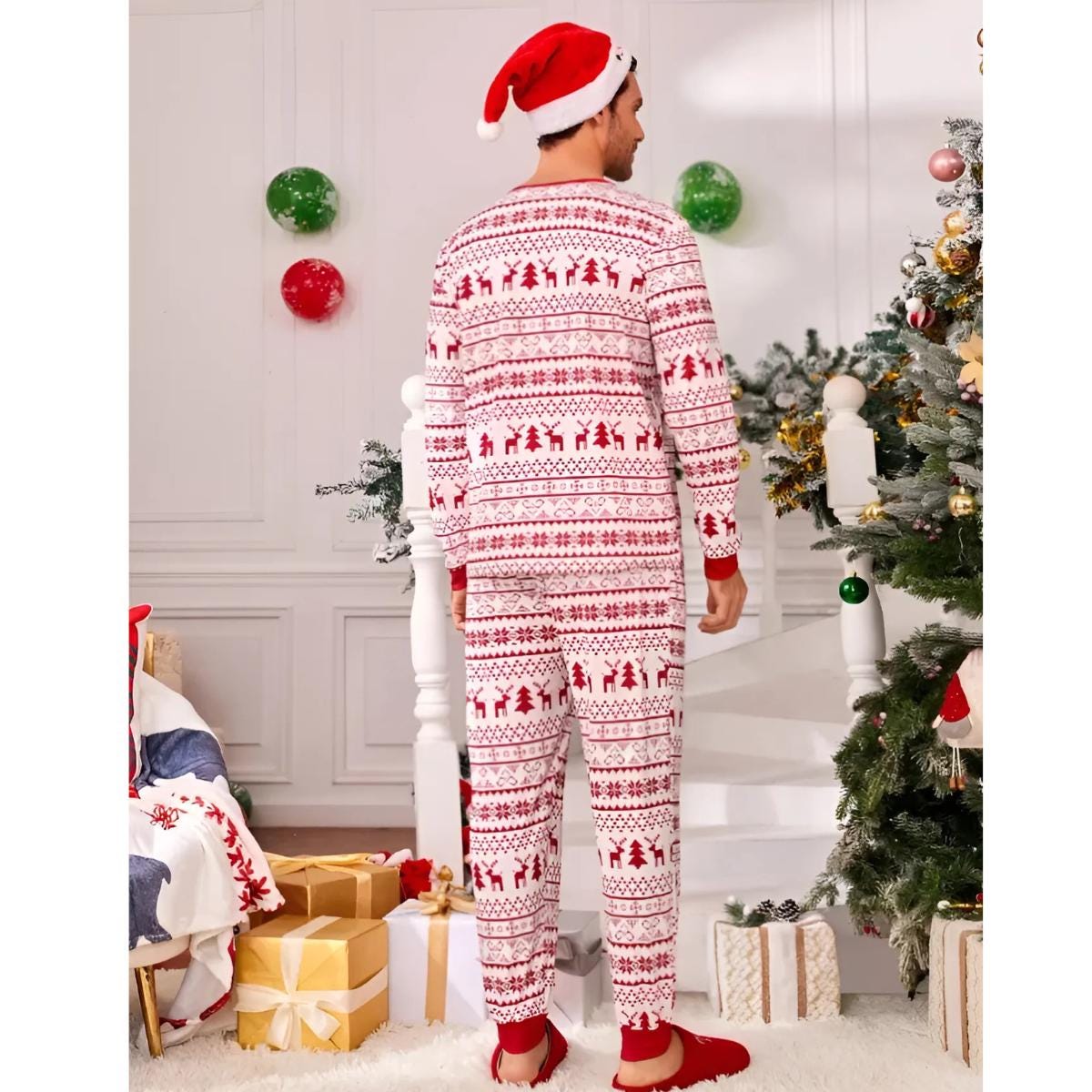 christmas pajamas family, Family Matching pajamas, Christmas Pajamas Set Soft Loose Loungewear Xmas Look Pjs Family Holiday Pajamas,